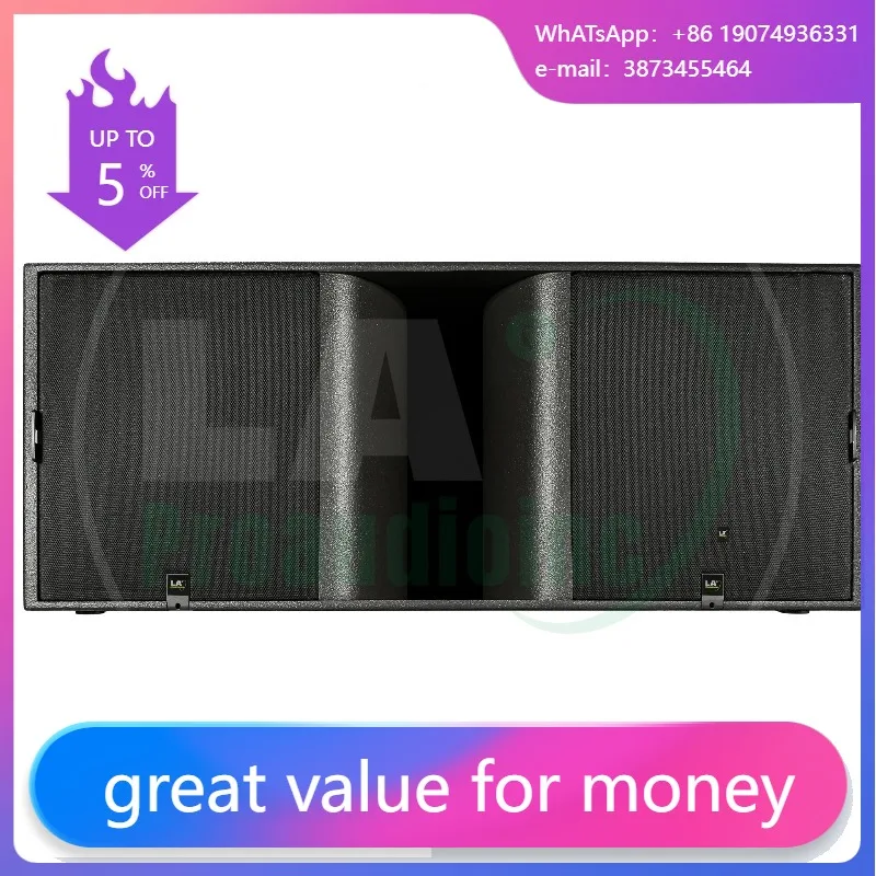 

LA-KS28 Dual 18 Inch High Powerful Subwoofer Outdoor Sub Bass Sound System Passive Professional Audio Subwoofers