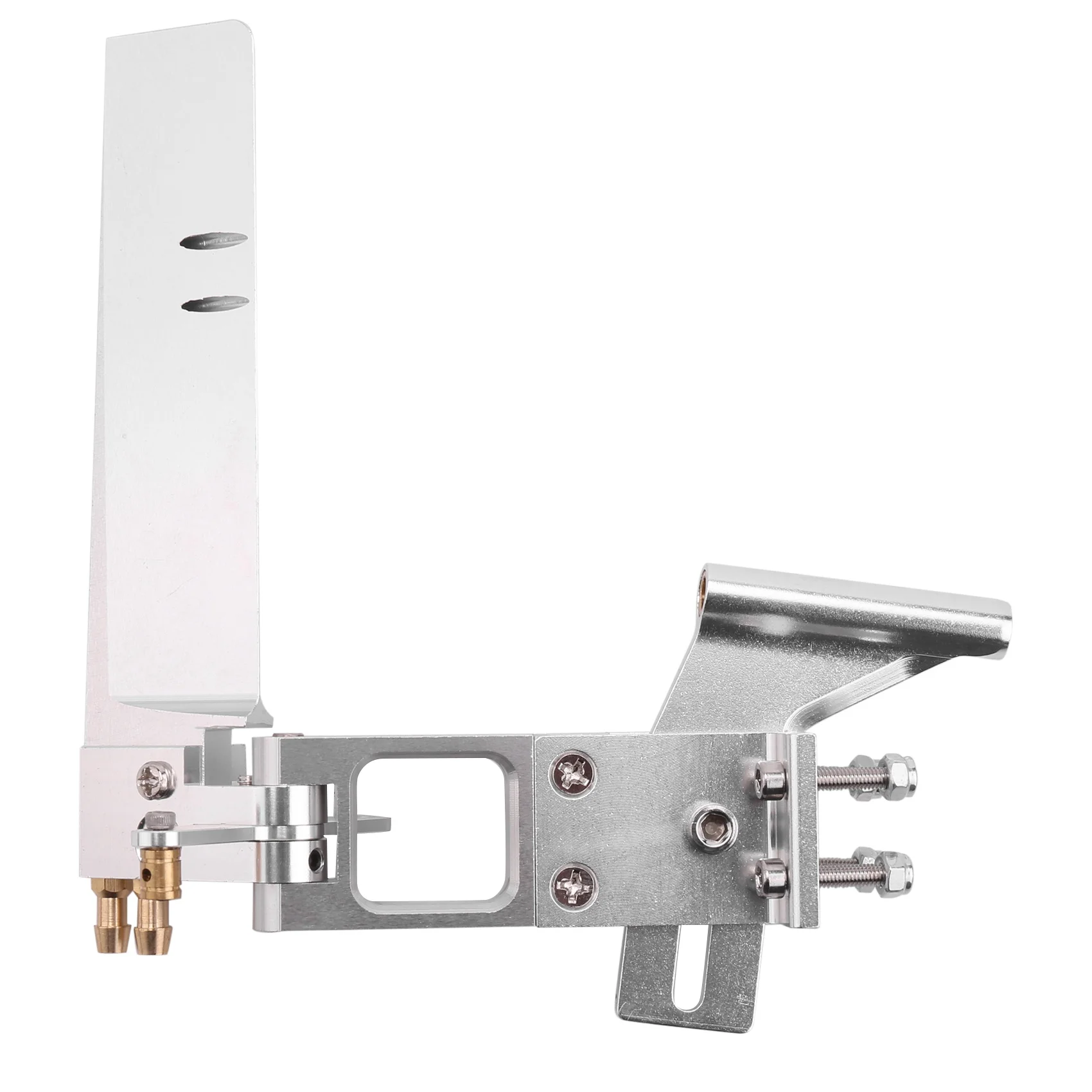 

A45F-1Pcs Water Absorbing Rudder Aluminum Suction Rudders With Tail 4Mm Shaft Bracket For CAT RC Jet Boats Parts