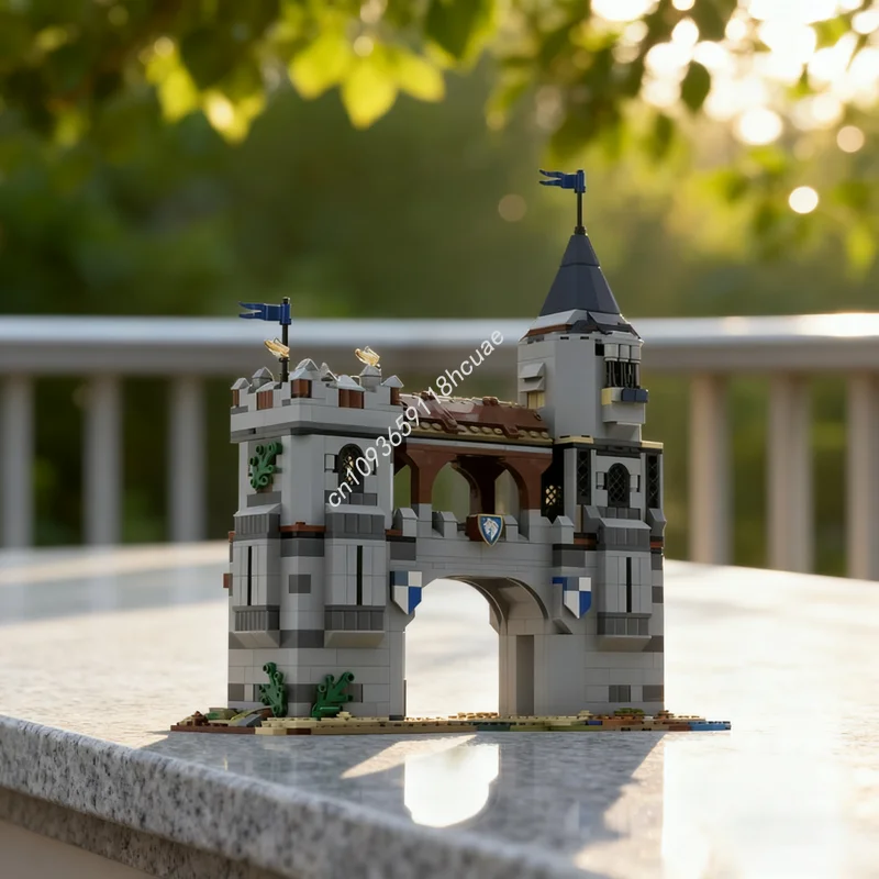 

1100 шт. MOC, средневековый выскадок, альтернативная лошадь, рыцарь, замок, модель, строительные блоки, строительные рождественские подарки, игрушки, кирпич для детей