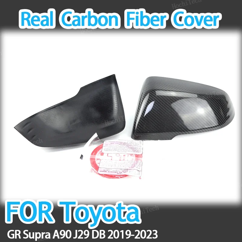 

Real Carbon Fiber ADD-ON Side Mirror cover Caps for Toyota GR Supra A90 J29 DB 2019 2020 2021 2022 2023 2024