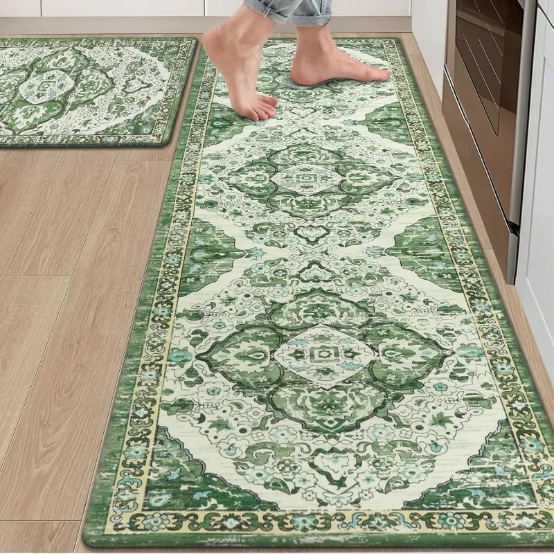 

Modern Printed PVC Leather Rug Waterproof Oil-proof Stain-resistant Kitchen Carpet Large Area Non-slip Floor Mats Tapis Alfombra