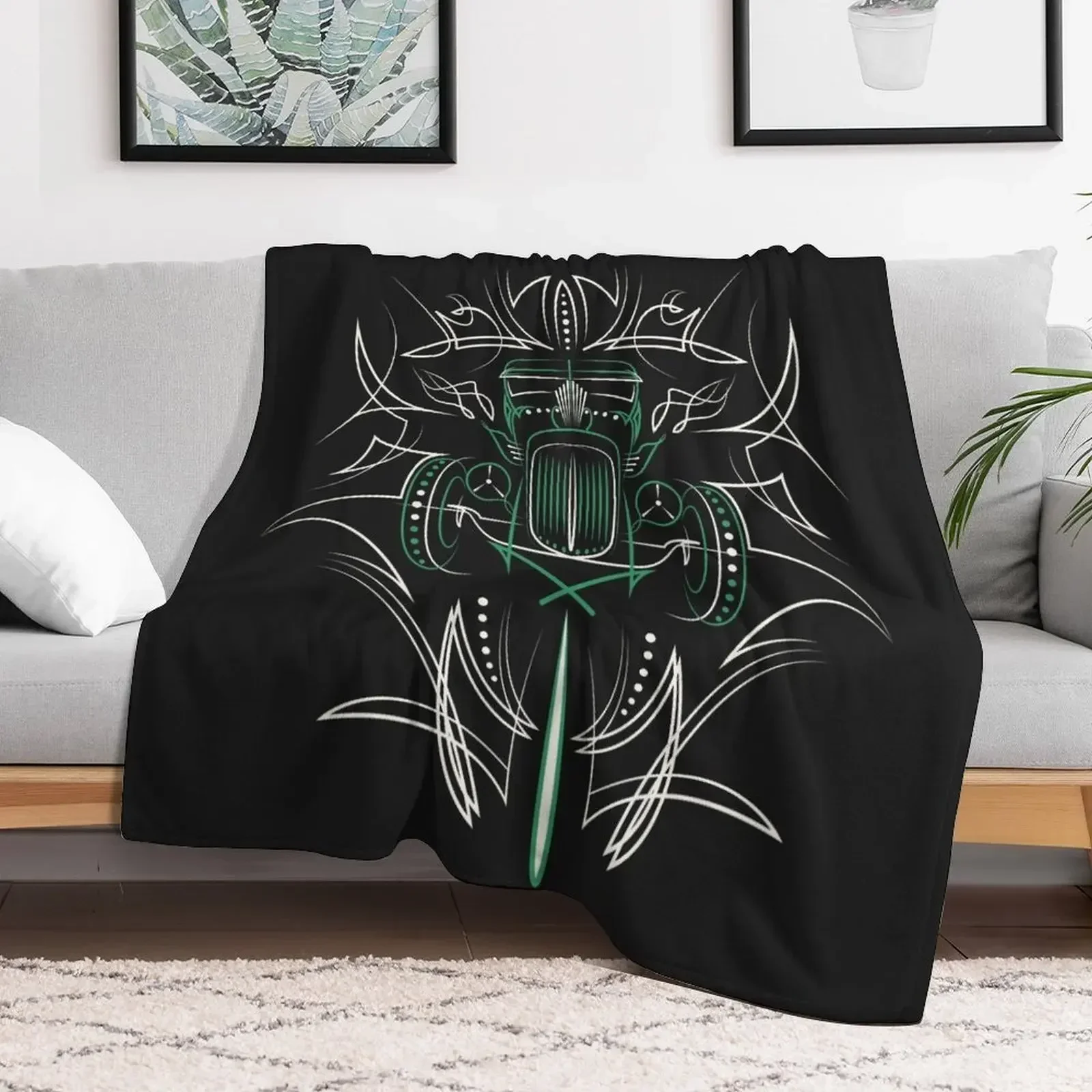 Hot Rod Pinstriping Throw Blanket Decorative Beds Sleeping Bag For Sofa Thin Blankets