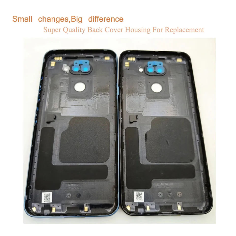 10Pcs/Lot For LG K40S Housing Battery Cover Back Cover Case Rear Door Chassis Shell K40S With Camera Lens Replacement