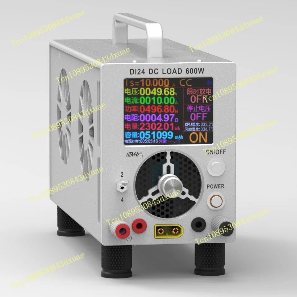 DL24 Digital Display Electronic Load Voltage Ammeter Battery Capacity Power Aging Discharger, Aluminum Alloy Housing
