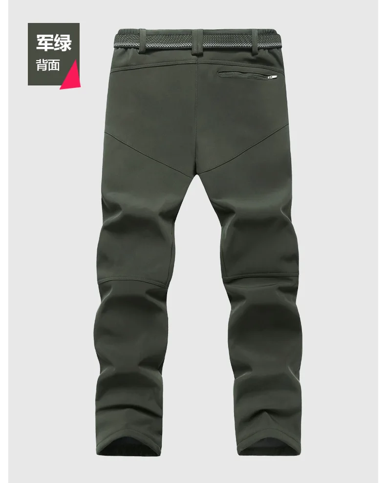 Winter Herren 2-teiliger Outdoor-Anzug, Übergroßer Dicker Fleece-Gefütterter Winddichter Warmer Bergsteiger-Wanderanzug, Lässiges Zweiteiliges Set für Männer – Detail 26
