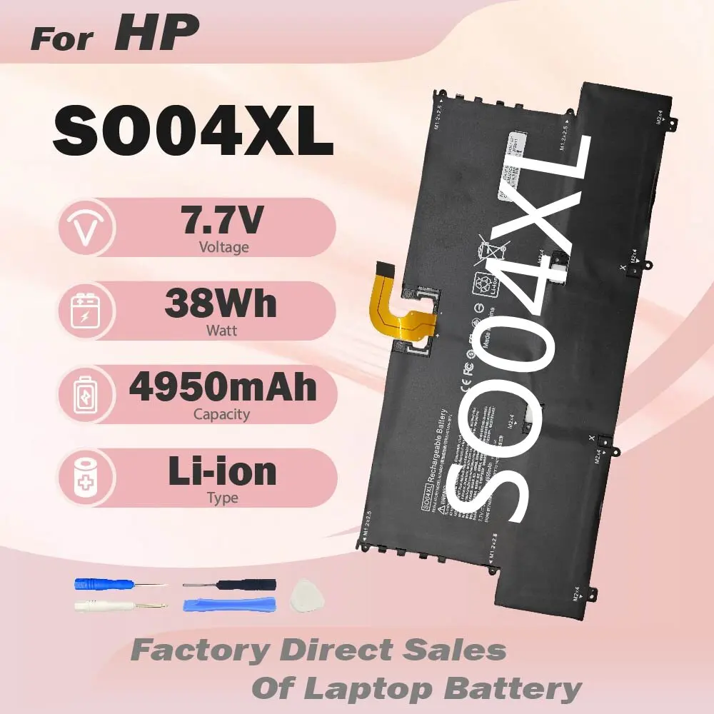 SO04XL Laptop Battery for HP Spectre TPN-C127 13-V016TU V015TU V014TU V000 V030NG V020TU V123T 844199-855 HSTNN-IB7J