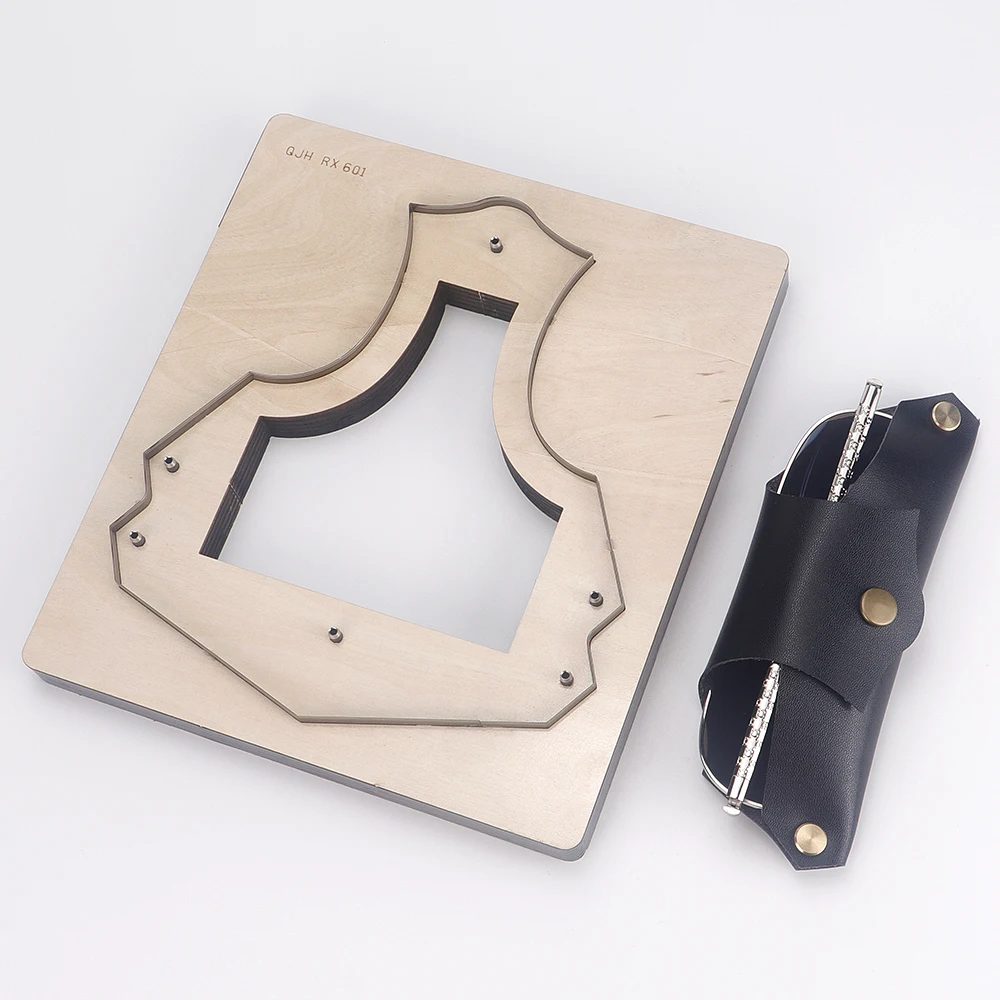 

Форма для резки кожи, сумка для хранения солнцезащитных очков, форма для режущего ножа, ручная работа, сделай сам, мастерство изготовления кожи, резка готового продукта