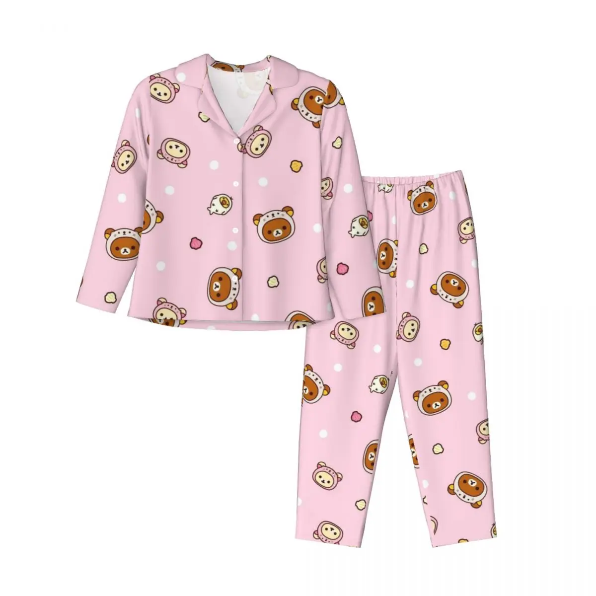 Rilakkuma Women Pajamas 2 Pieces Set Loungewear pyjama pour femme