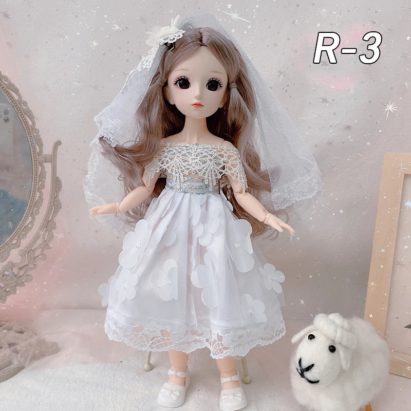 30cm 1/6 bambole BJD bambina carina vestire gonna cappello copricapo 23 bambole articolari rimovibili principessa moda giocattoli fai da te regali ragazze