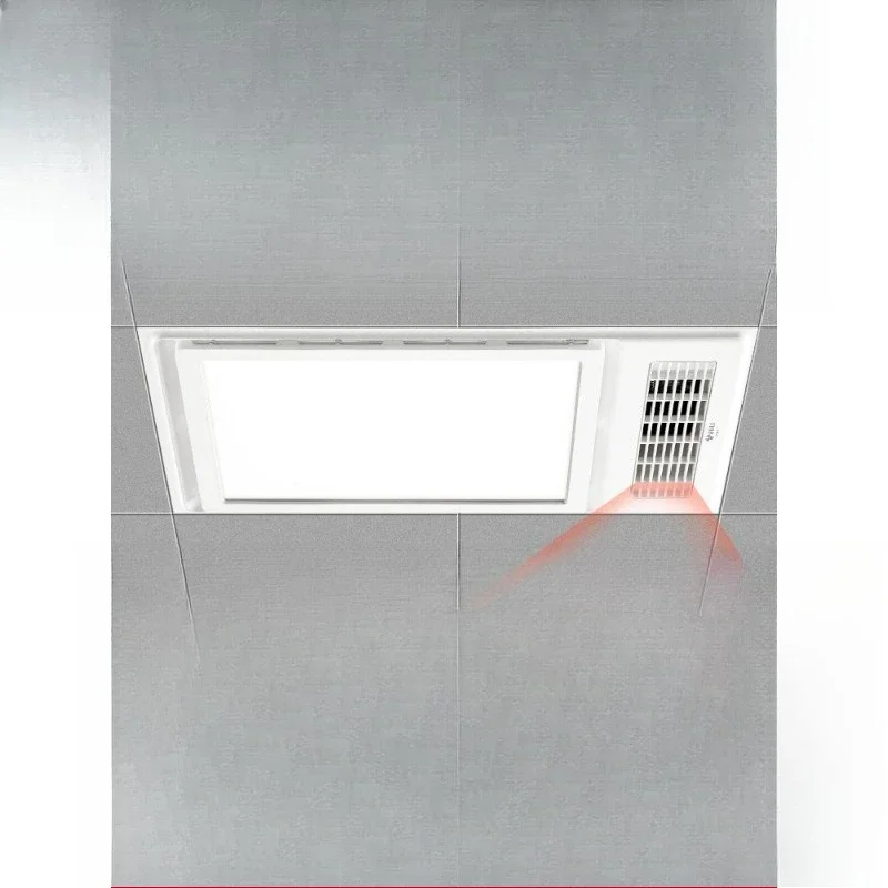 

Dual motor lighting exhaust fan integrated bathroom integrated ceiling air heater