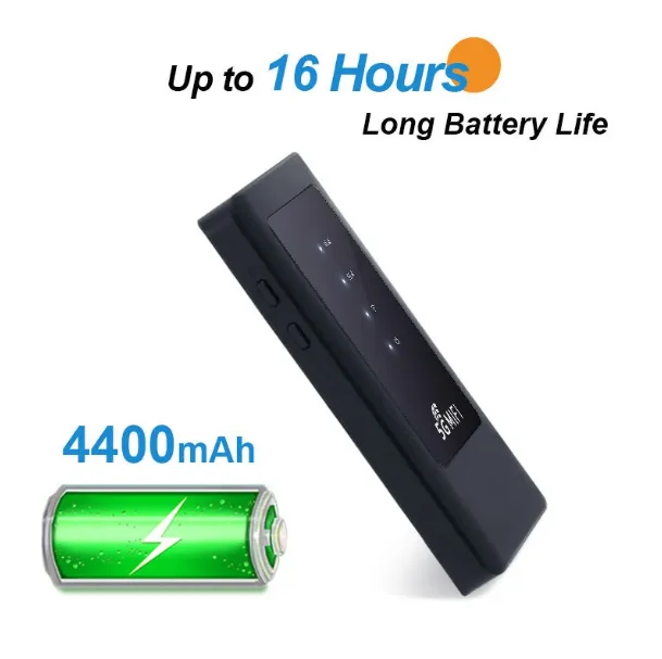 5G 高速ポータブル WiFi LED OEM WiFi5 Type-C 5g ルーター Sim カードスロット付き 5g Cpe 4400mAh 5g モデム 5g ルーター