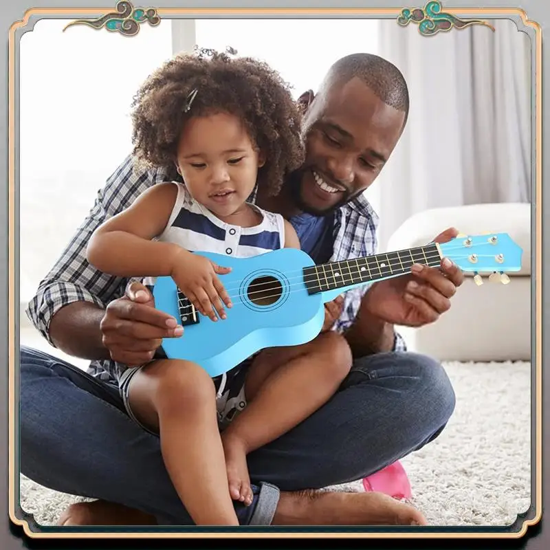 

Durable 21 Inch Ukulele Set For Beginners 4-String Small Guitar Basswood Ukulele With Carry Bag Clip And 4 Picks