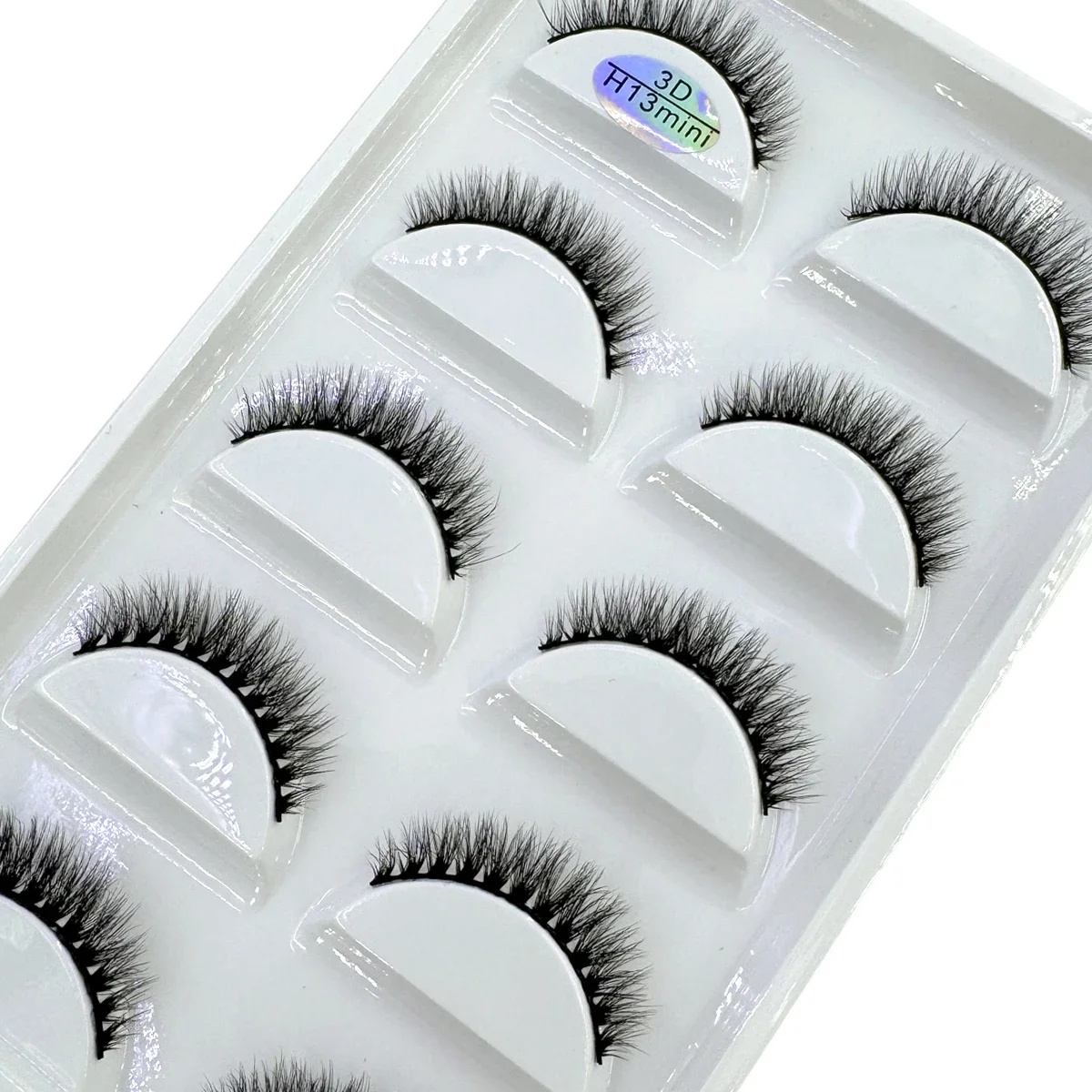 AMSDCN  Natural Thick Long Eye Lashes 5 Pairs one box 3D Mink Hair False Eyelashes Wispy Makeup Beauty Extension Tools H13mini