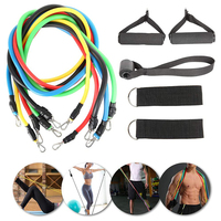 Suitable For Family Resistance Training Resistance Bands 11PCS Resistance Set Can Carry Up To 100 Pounds Of Resistance Training