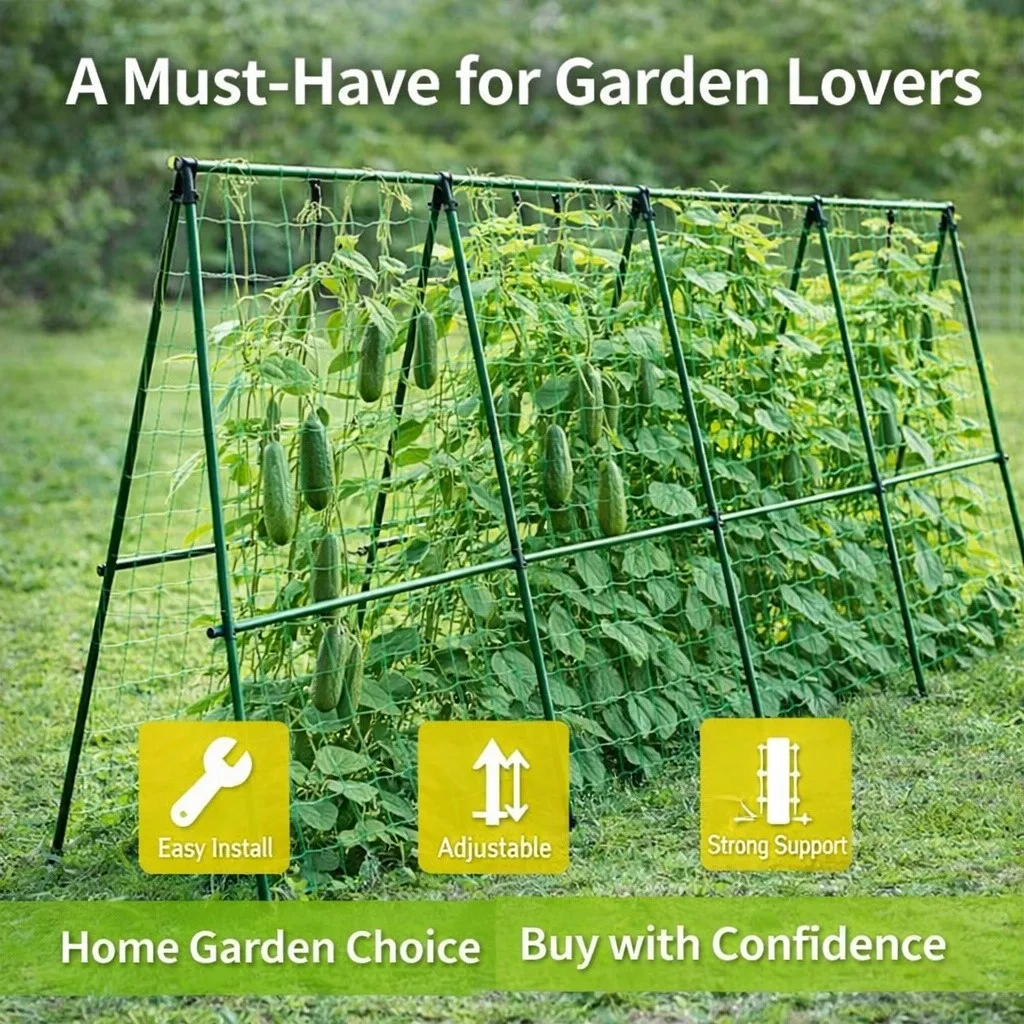 Climbing Rack Garden Trellis Adjustable Plant Support Frame | DIY Vine & Vegetable Stand 60cm Set