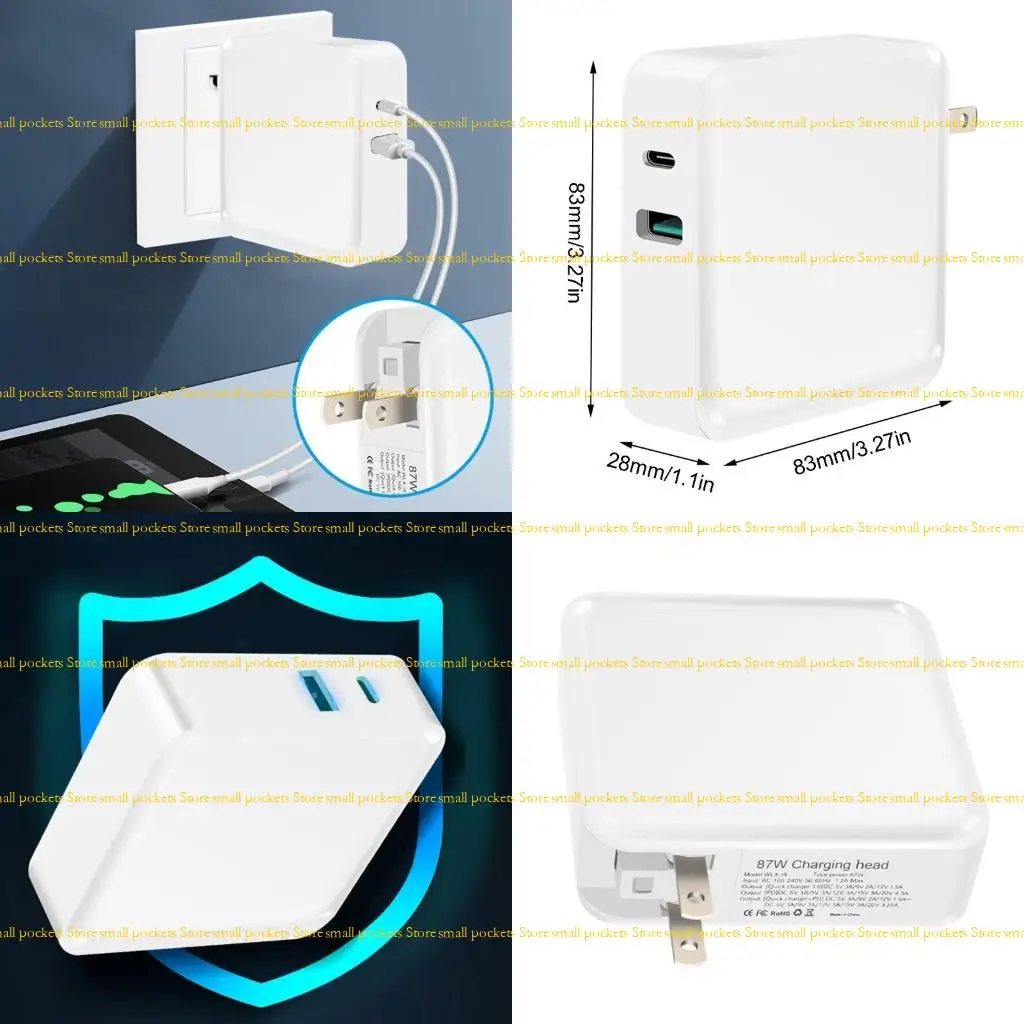 

R1WD Универсальный USB C Type C PD Вт Быстрое зарядное устройство Адаптер питания 18 Вт QC3.0 USB Быстрое зарядное устройство
