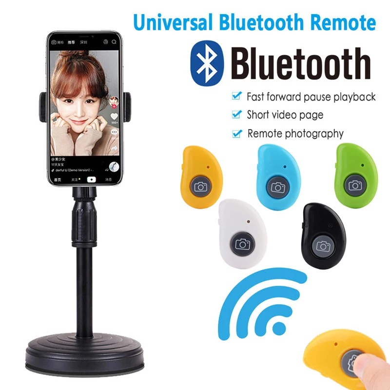 

Wireless Bluetooth self-timer selfie stick Shutter Release Wireless Remote Control for for IOS Android