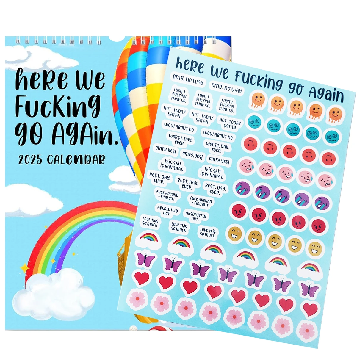 

Here We Go Again 2025 Calendar, Calendar 2025 Planner, Hanging Month Hanging Calendar, Novelty Planning Wall Calendar Note Pads