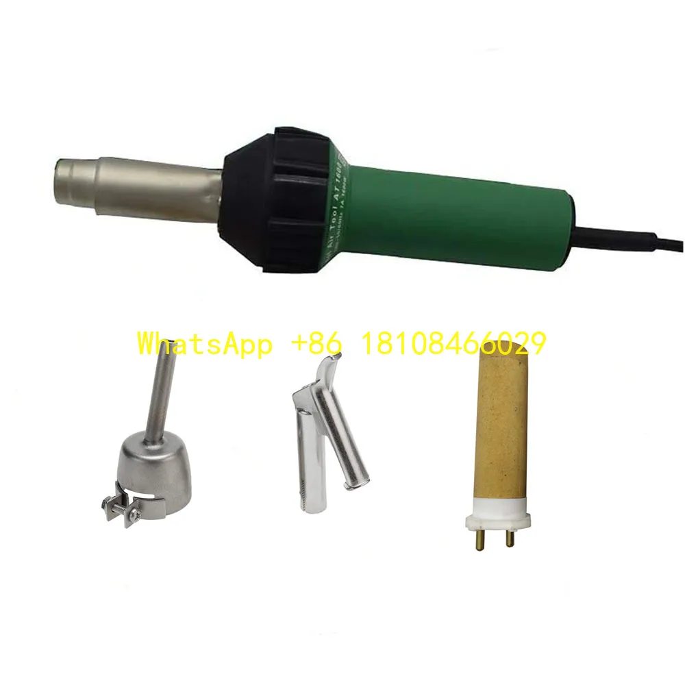 

high-performance Industrial Professional 1600W Electric Heating Plastic Welder Kit Triangular Speed Welding Nozzles Hot Air