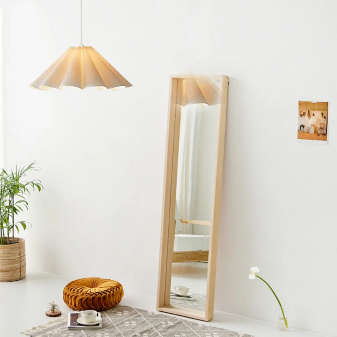 Lower Petals Cream Chandelier E26 E27 LED Indoor Pendant Lamp for Living Room Bedroom Dining Room Bar Simple Modern Lights