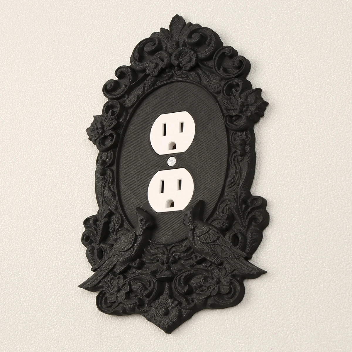 

Декоративная рамка для выключателя в готическом стиле с резьбой, овальная, для тёмного ретро-декора стен дома