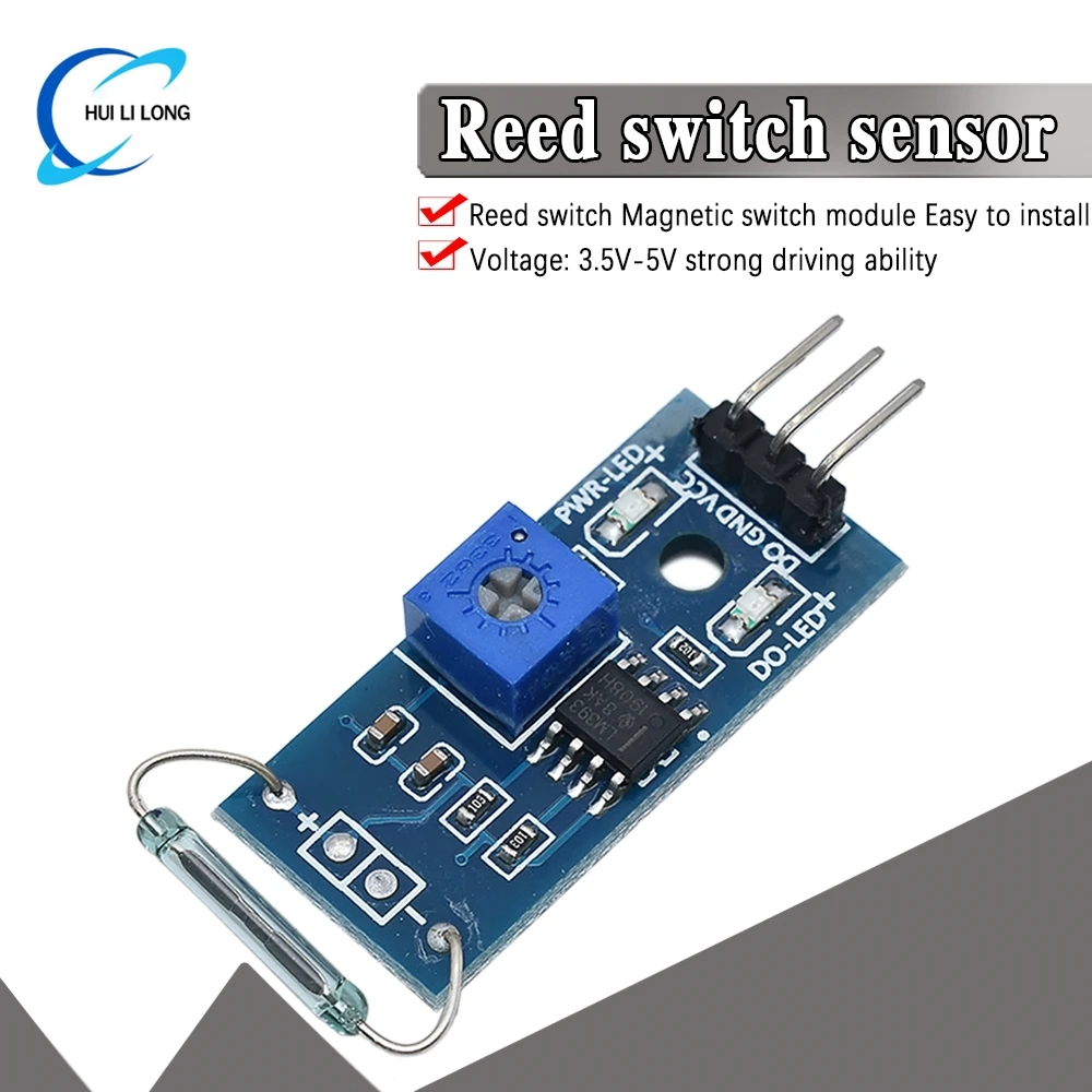 Модуль герконового датчика, модуль магнетрона, герконовый переключатель MagSwitch для Arduino