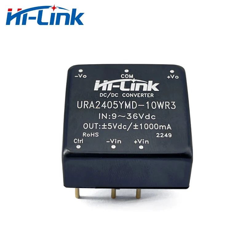 Free shipping Hi-Link 2pcs/lot Small Size URA2409YMD-10WR3 10W 24V to 9V DC DC Converter Power Supply Module Smart Electronics