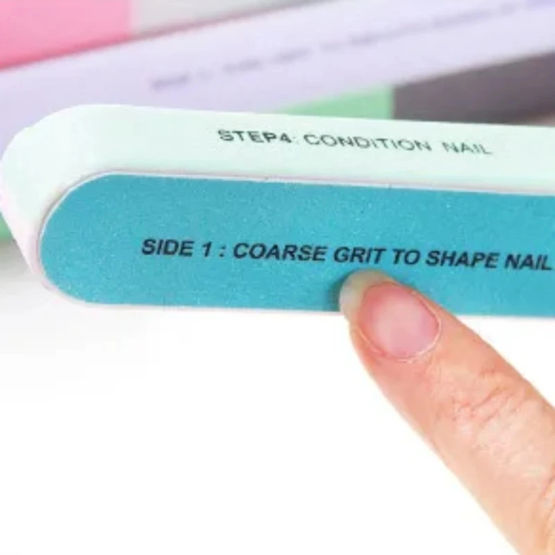1/5 Stück Nagelpufferblock 7-in-1 Nagelfeilen Professionelle Nagelpflegewerkzeuge Bunter Polierblock Maniküre-Schleifwerkzeug – Detail 5