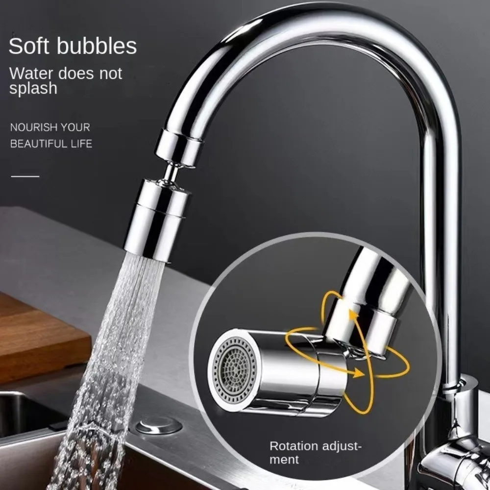 New 2 Mode Kitchen Faucet Spray Head Filter Adjustable 360° Rotary Splashback Tap Nozzle Bubbler Kitchen Sink Faucet Aerator