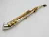 Cloche incurvée plaquée argent EM pro, type J, saxophone soprano droit, Saxello 5