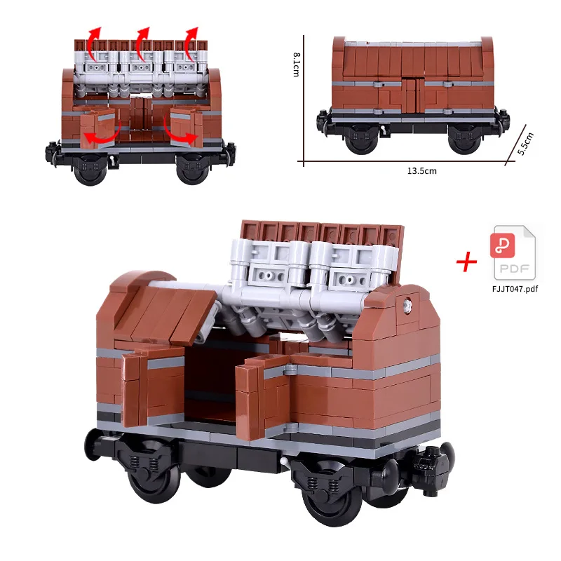 MOC Città Idea Tecnica Treno Base Ferrovia Acido Solforico Cisterna Auto Veicolo Carrozza Building Blocks Mattoni Bambini Giocattoli FAI DA TE Regali