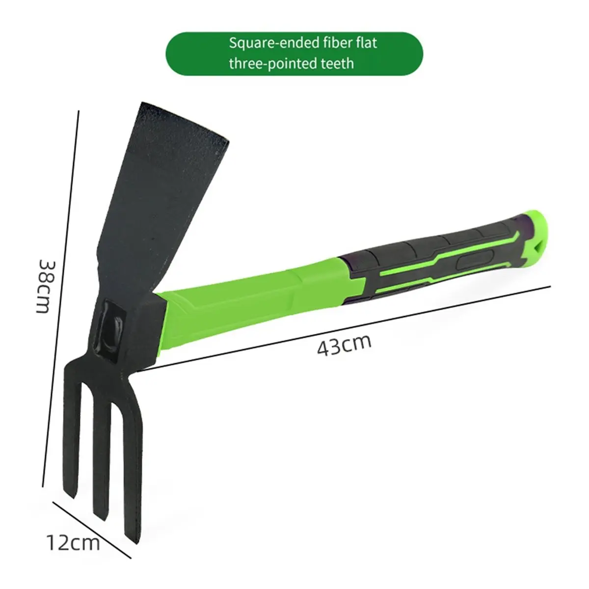 Big Discount 2pcs Garden Hoe and Cultivator Hand Rake Set Carbon Steel Mattock with Non-Slip Handle for Digging and Weeding