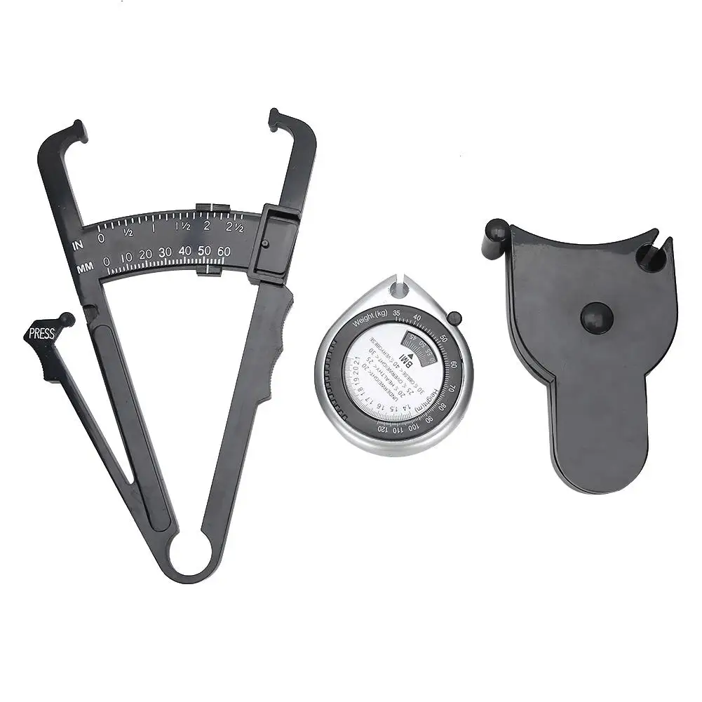 

Body Fat Tester & Retractable Waist Tape - BMI Measuring Tool for Weight Loss & Fitness Tracking