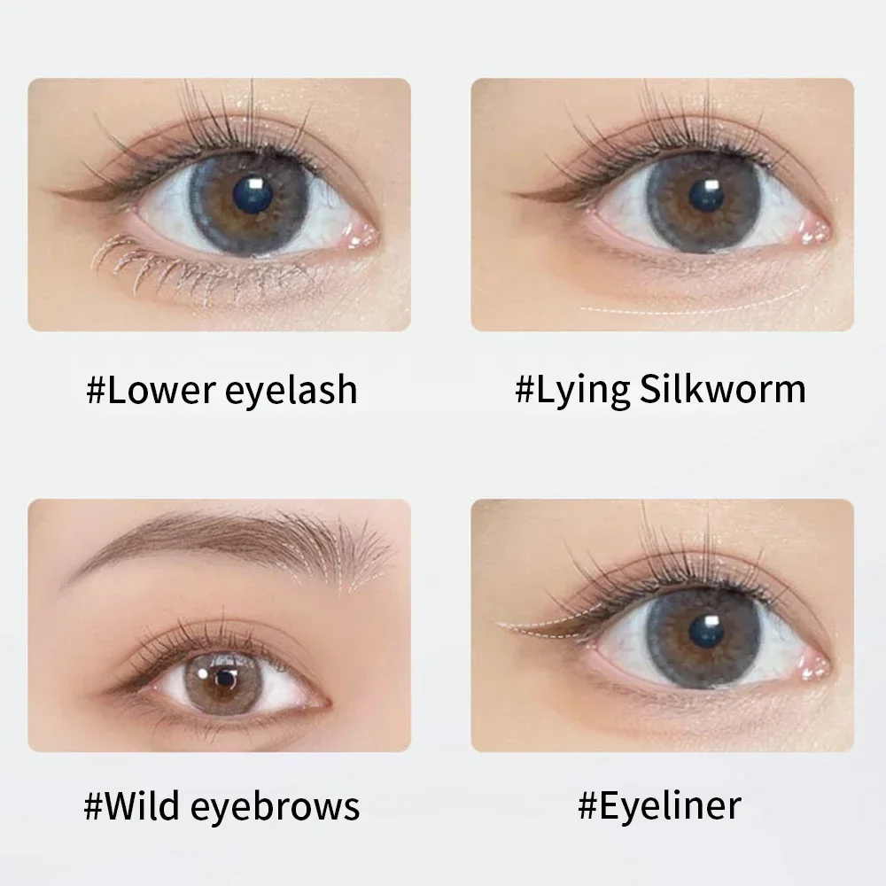 Doppelt gegabelter unterer Wimpern stift wasserdichter flüssiger Eyeliner Wimpern stift dauerhafter schweiß fester Frauen Make-up liegender Seidenraupen stift