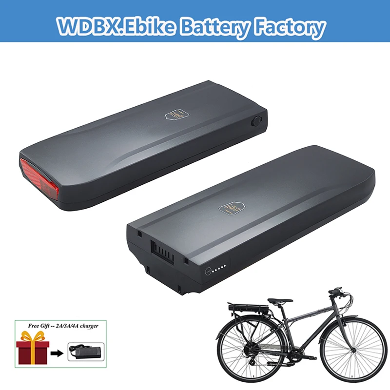 Phylion Electric Bike Rear Rack Battery Pack 36V 10.4Ah 13Ah 15Ah 17.5Ah 21Ah E-bike Joycube Wall-ES XH370-13J Phylion Batteries
