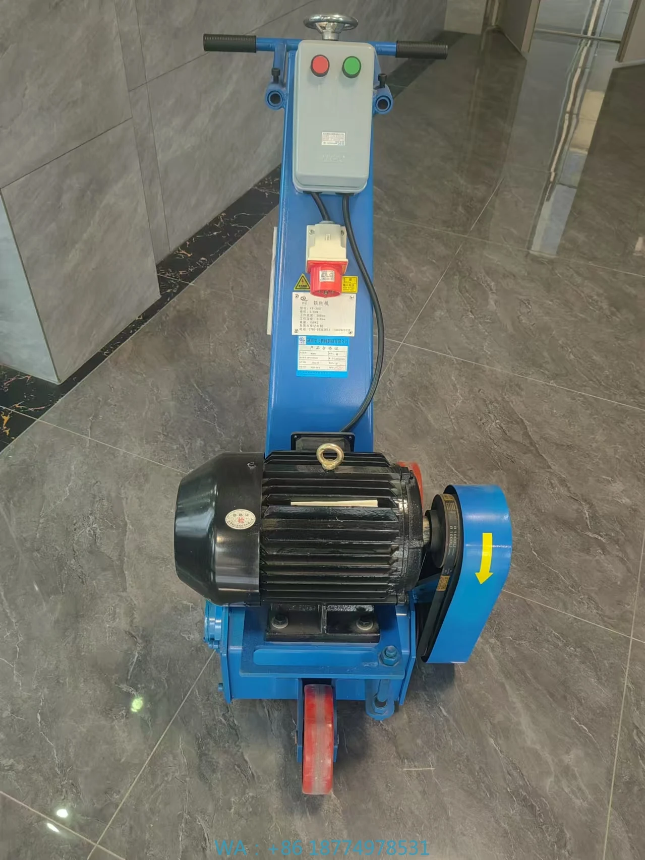 

Scarifier with Automatic Motor Core ComponentManual 5.5KW 300mm Road Milling Machine Concrete Floor