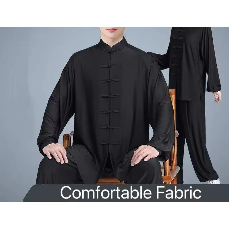 Spring Summer Tai Chi Uniform Wushu Martial Arts Morning Exercise Suit Stage Performance