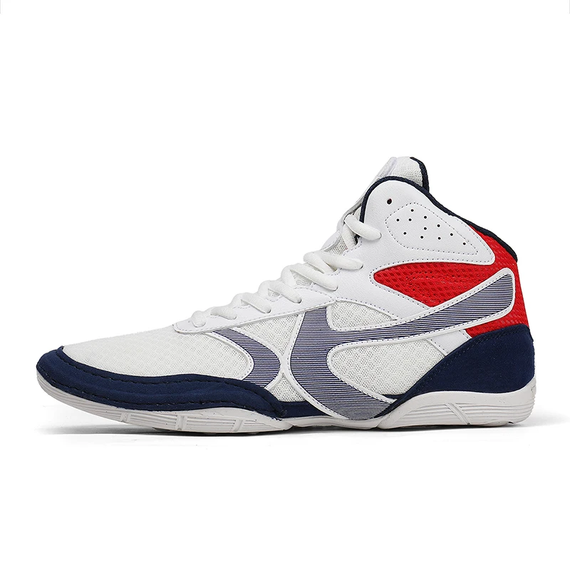 

New Trend Wrestling Shoes for Men Pu Leather Boxing Fighting Boots Wearable Martial Arts Shoes for Men Autumn Men Squat Shoes