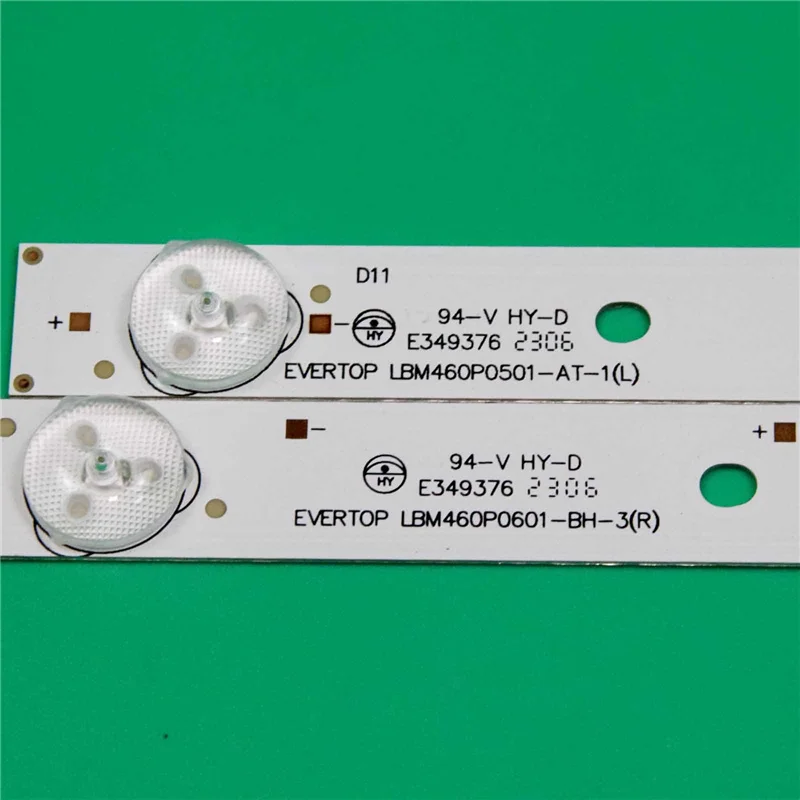 Faixa de luz de fundo LED para Philips 46PFL3218K/12 46PFL3008 46PFL3208H/12 Barras EVERTOP LBM460P0501-AT-1 (L)/BH-3 (R)/AU-1 (HF) (0) Fita