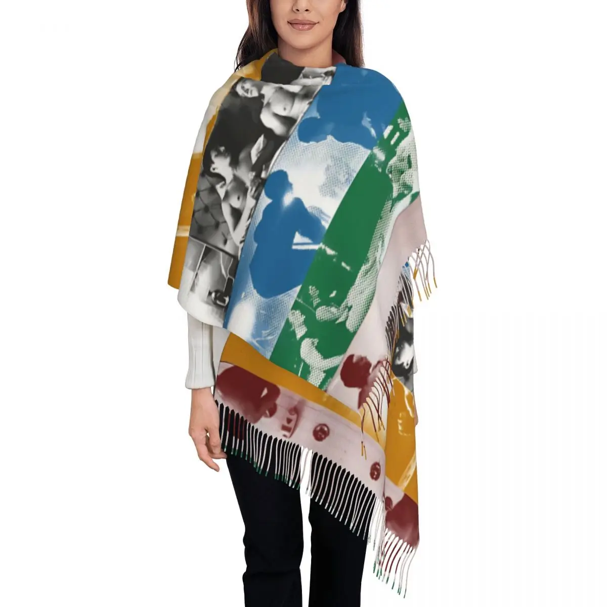 Womens Scarf with Tassel Shane Hollander & Ilya Rozanov Long Soft Shawl and Wrap Heated Rivalry Daily Wear Pashmina Scarves