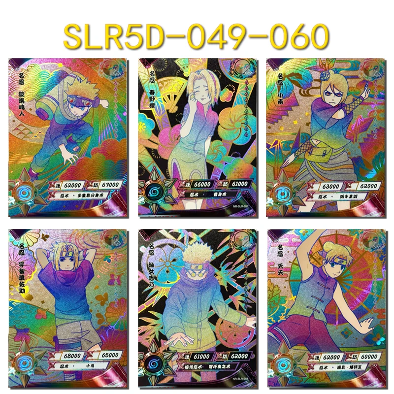 KAYOU NARUTO SLR Card Anime Uzumaki Naruto Hyuga Hinata Haruno Sakura Hyuga Neji Game Collection Children's Toys Birthday Gifts