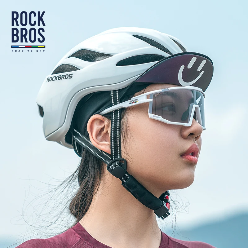 ROCKBROS Road To Sky Cycling Glasses Polarized Photochromic Bicycle Sports Glasses Clear Visibility Lightweight Bike Equipment