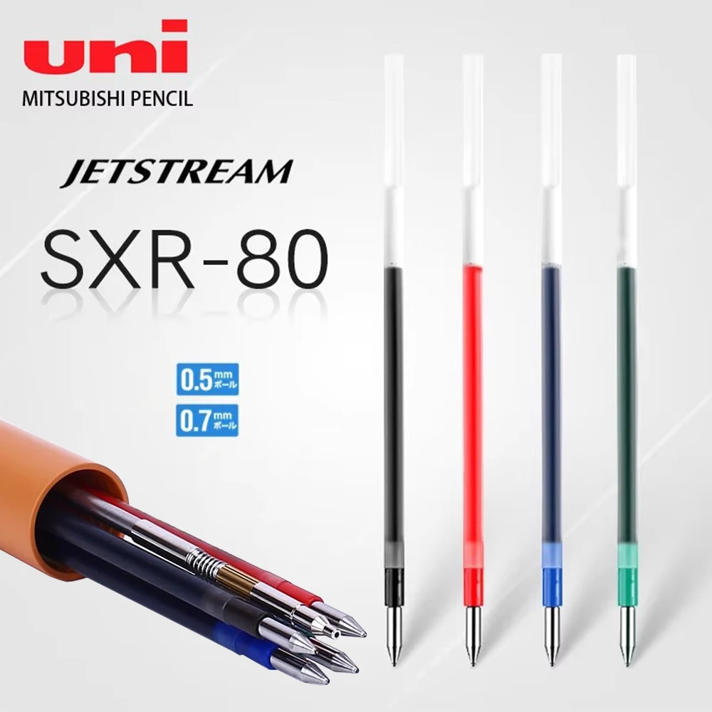 

2 шт. UNI Refill SXR-80-038/05/07 Среднее масло JETSTREAM Series Заправка для шариковой ручки SXE3-400/MSXE5-1000 Канцелярские принадлежности Kawaii