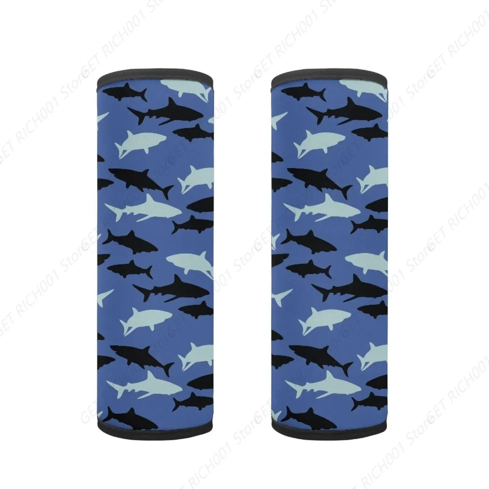 

Чехлы на автомобильные ремни безопасности с рисунком акулы, 2-упаковка, подушка для ремня безопасности, наплечный ремень, универсальная подушка для автомобильного ремня безопасности для взрослых и детей