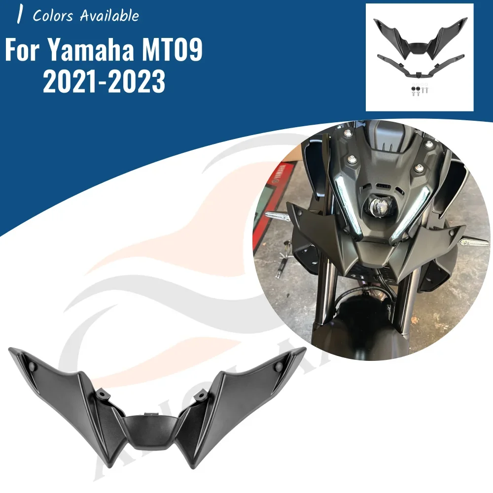 

Motorcycle Front Wheel Fender Beak Nose Cover for MT-09 MT 09 2021 2022 2023 MT09 Extension Extender Cowl Spoiler Accessories