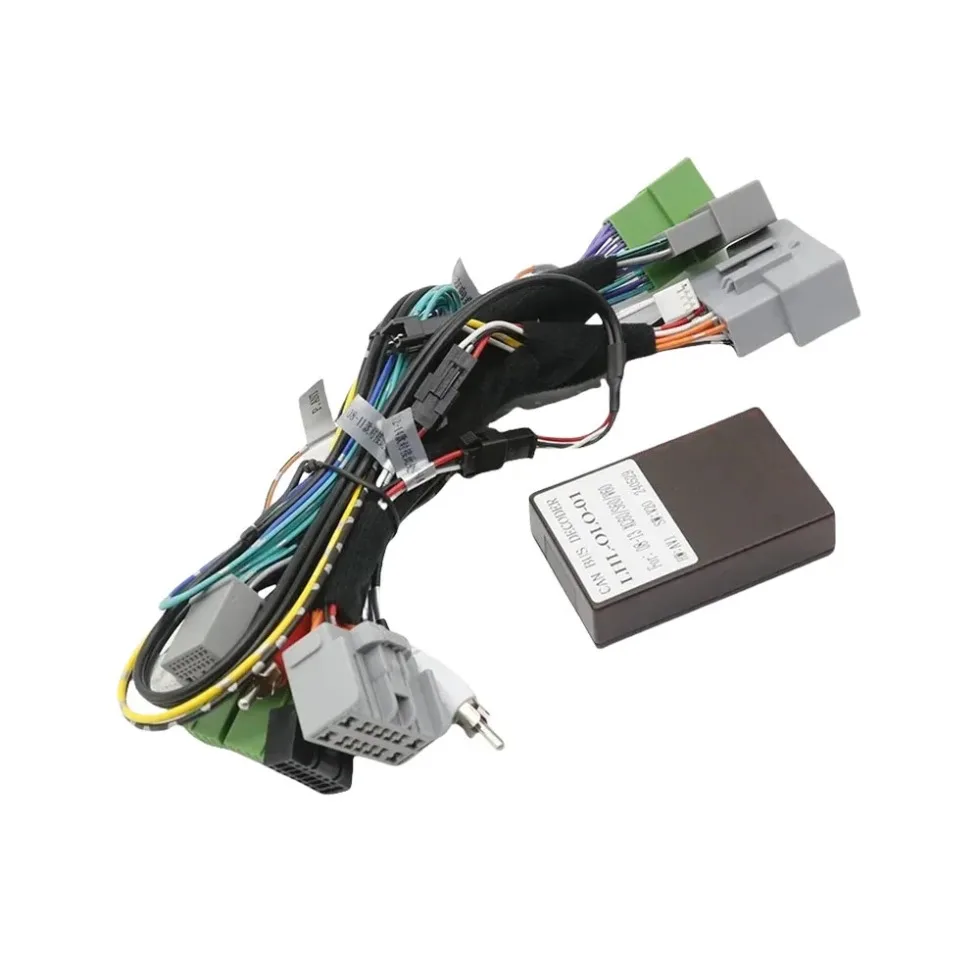 

16-контактный жгут проводов автомобильной стереосистемы с коробкой CANBUS для Volvo S60 XC60 V60 2008-2013, послепродажный CD, DVD, радио, монтажный кабель