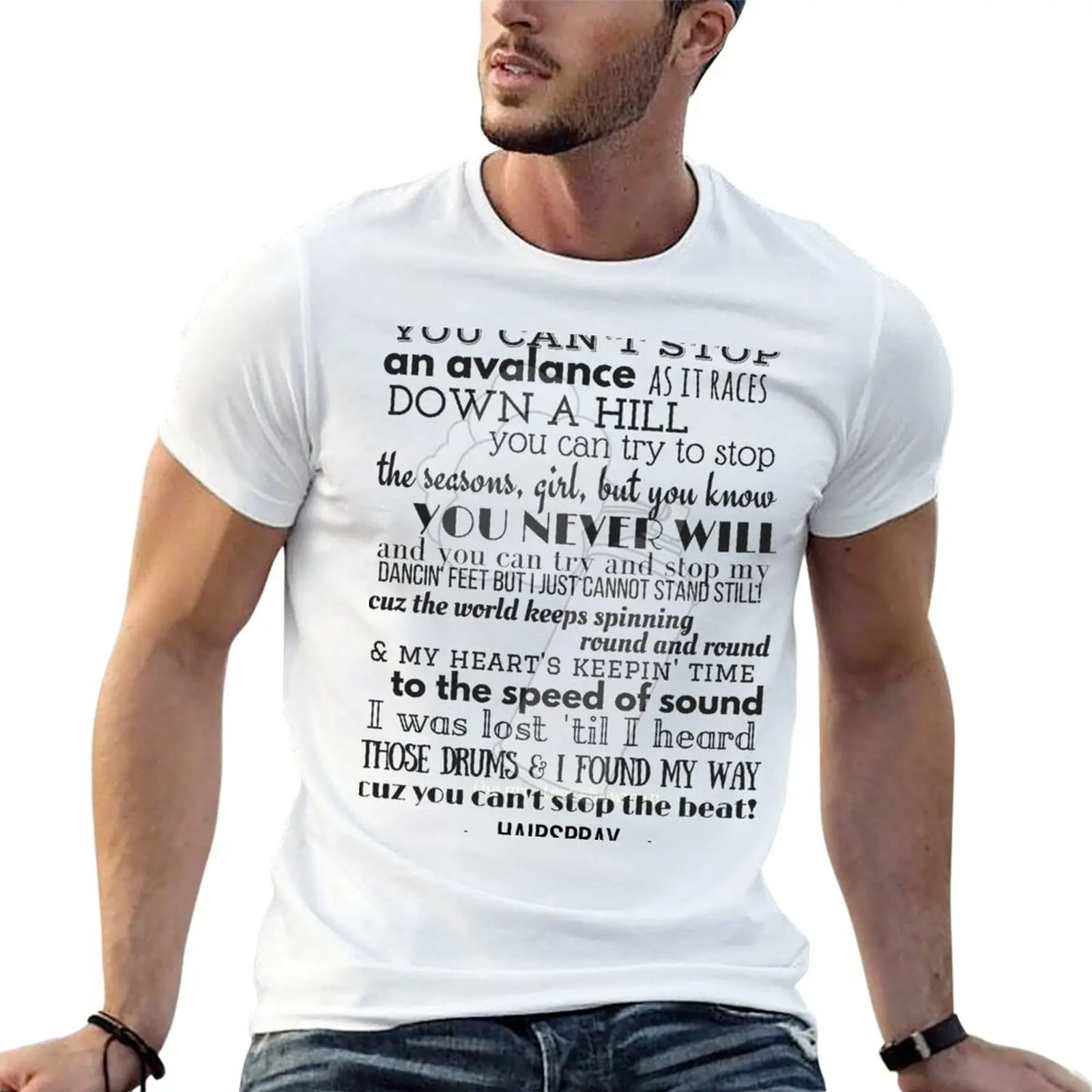 You Can't Stop The Beat - Camiseta Hairspray, camisetas para hombre, camisetas informales divertidas para hombre