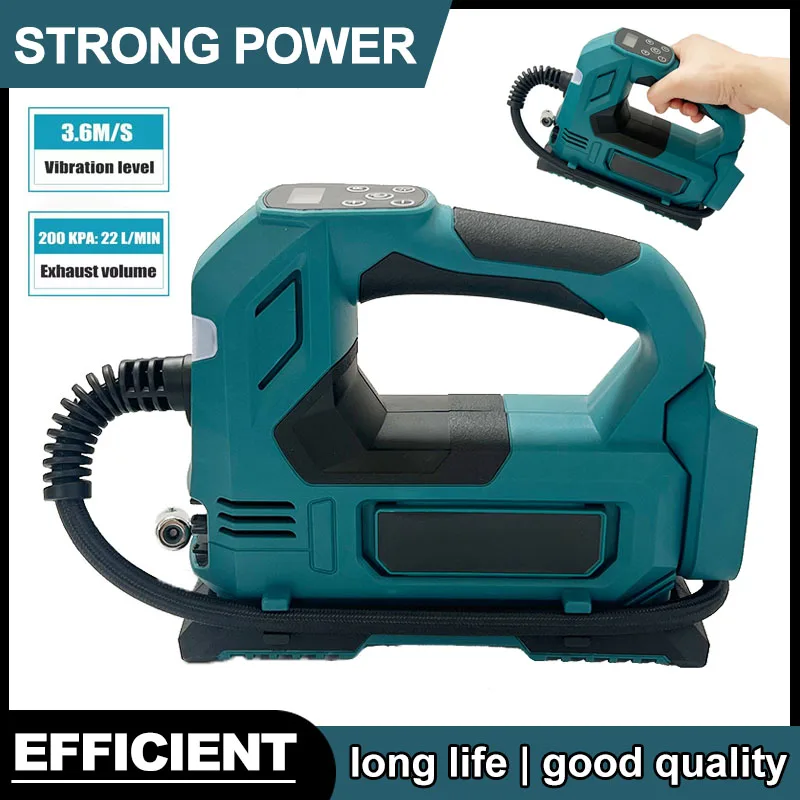 

Fit Makita Portable Cordless Tire Inflator 18V Battery Electric Air Pump Handheld Air Compressor For Car Bicycle Tires Ball