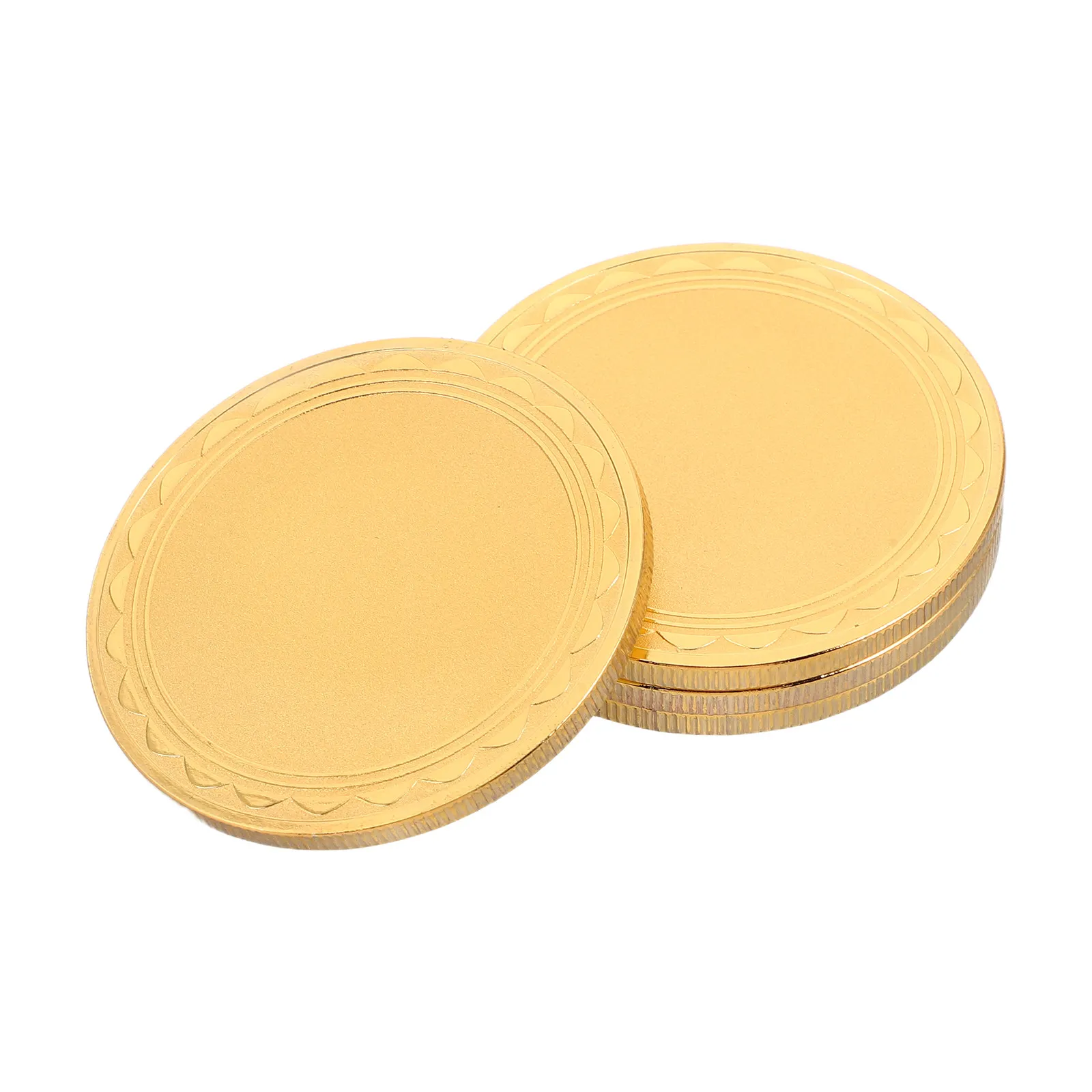 

4Pcs Laser Engraving Blanks Commemorative Tokens Metal for DIY Craft Projects Graduation Wedding Supplies