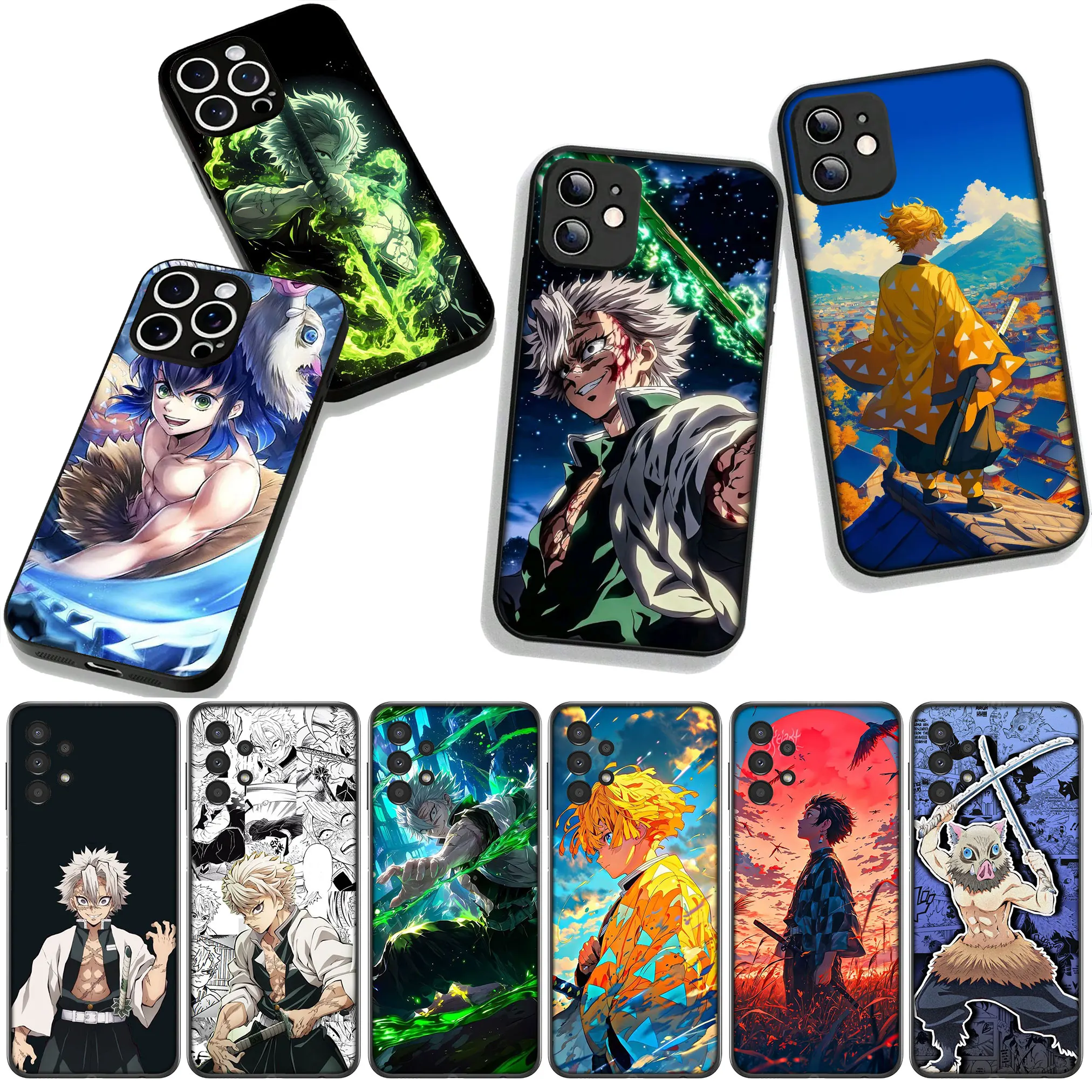 Чехол Sanemi Shinazugawa D-Demons S-Slayers Inosuke для Motorola Moto G04 G13 G14 G22 G23 G34 G35 G30 G64 G84 G20 G32 G53 E14 E15